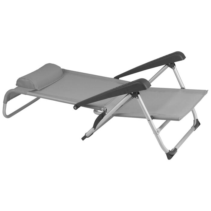 Крісло розкладне Bo-Camp Saint-Tropez Grey (1204796)