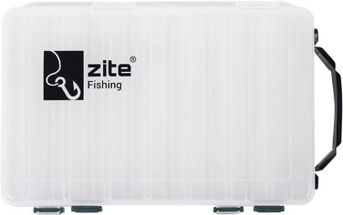 Набір рибальських снастей Zite - 3 предмети 27 см двосторонні - пластикова коробка для наживки, рибальські приманки, жорсткі наживки, коробка 4 л - набір з 3 предметів