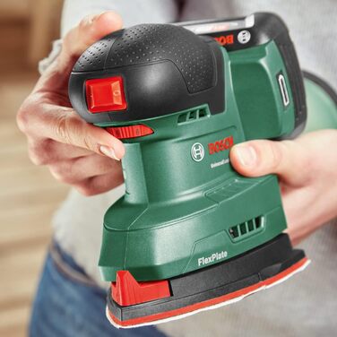 Акумуляторна шліфувальна машина Bosch UniversalSander 18V-10 (без акумулятора 18-вольтова система для саморобної обробки деревини