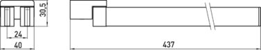 Рушникосушка з двома кронштейнами для настінного монтажу, поворотний рушникосушка з алюмінію, високоякісна рушникосушка для двох р