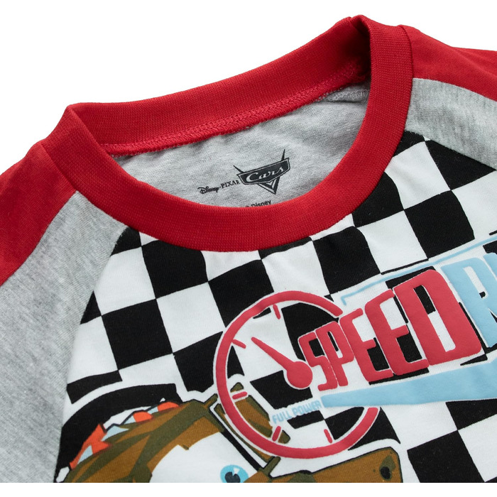 Піжами Disney Cars Піжами Блискавка МакКвін для хлопчиків Довгі піжами для дітей 3-4 років, різнокольорові