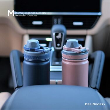 Термос EppiSporty-EPPIKAN 750 мл 100 герметичний Нержавіюча сталь Спортивна кришка Без BPA Для спорту/університету/школи Гарячий/холодний (пастельний фіолетовий) 750 мл