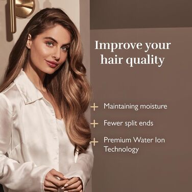 Фен Silk'n I SilkyAir Pro HDB003 I Фен преміум-класу з безщітковим двигуном і водно-іонною технологією I 3 насадки, термостійкий к