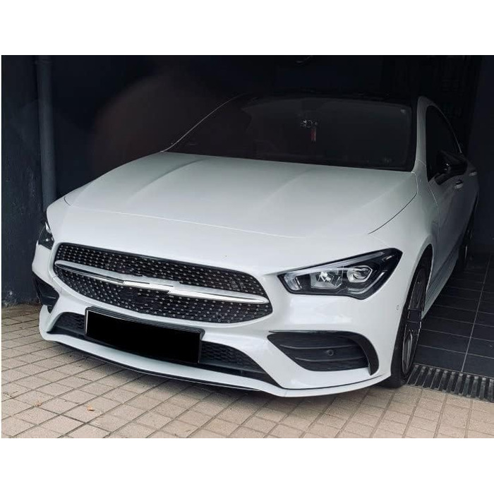 Автомобільний передній спойлер для Mercedes Для Benz CLA Class C118 2019-2022 CLA250 CLA180 CLA200 ABS Автомобільні передні бампери Розгалужувач переднього бампера Спойлер переднього бампера Губа (колір 8)