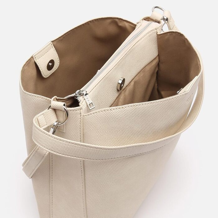 Сумка MISAKO Hobo з регульованою ручкою - Жіночий клатч вечірній - Елегантні сумки для вечірок та заходів Conti Beige 27 X 29 X 12