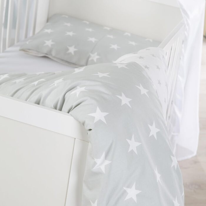 Дитяче ліжко roba Combi 70 x 140 - Ліжечко з 3 регулюваннями висоти - 3 знімні перекладини - Трансформоване дитяче ліжко в юніорське ліжко - Біле дерево