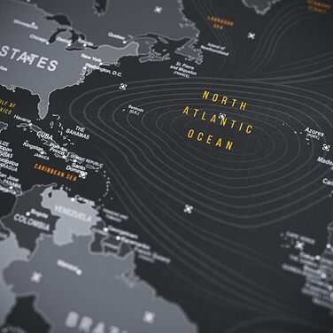 Килимок для швидкісної ігрової миші XXL Карта світу Titanwolf 900 x 400 мм - XXL килимок для миші - Настільний килимок великого ро