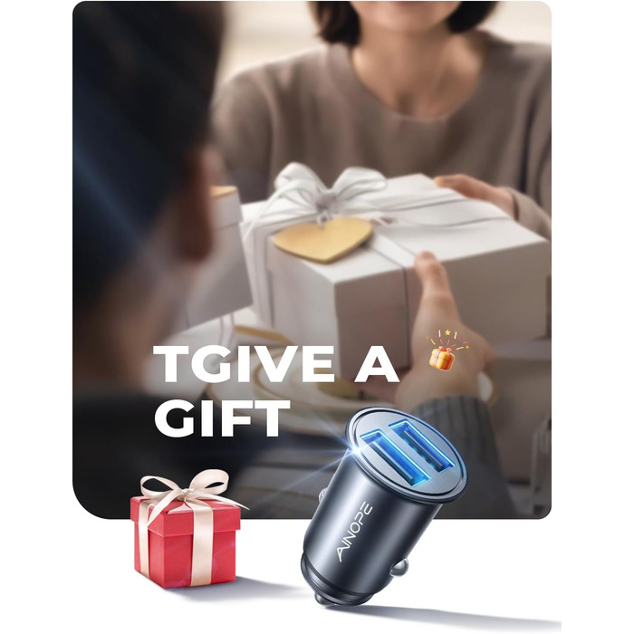 Автомобільний зарядний пристрій 4.8A 12v USB адаптер прикурювач USB супер міні швидкий зарядний пристрій металевий автомобільний з