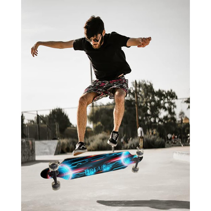 Лонгборд Classic Pro 42" 107 см 8-шаровий клен ABEC-11 PU колеса 70x51 мм T-Tool у комплекті вага до 120 кг для дорослих дівчат хлопчиків початківців drop-through freeride cruiser класний дизайн оригінал 2025