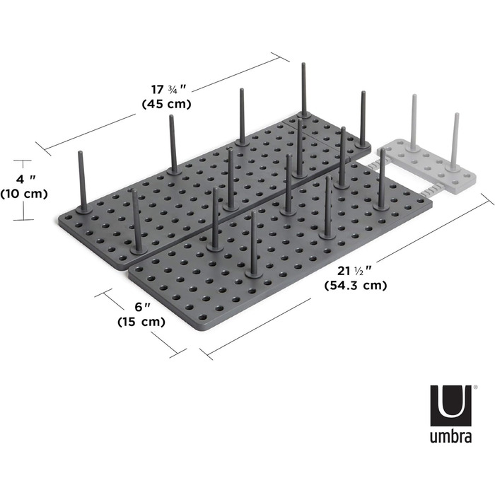 Органайзер для шухляд Umbra Peggy Кухня, кухонна шафа Система організації для зберігання каструль, кришок, контейнерів та іншого,