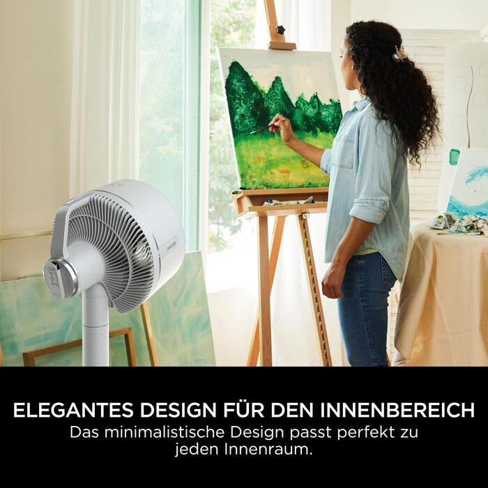 Гібридний вентилятор Shark FlexBreeze Тихий, дротовий і бездротовий, портативний, для приміщень і вулиць, стійкий до ультрафіолету