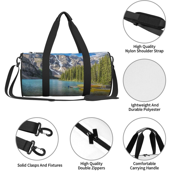 Спортивна сумка для подорожей Банф, чорна, універсальний розмір