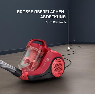 Циклонний вертикальний пилосос Rowenta Swift Power Cyclonic RO2913EA Циклонна технологія Довготривалі результати Радіус дії 7,6 М