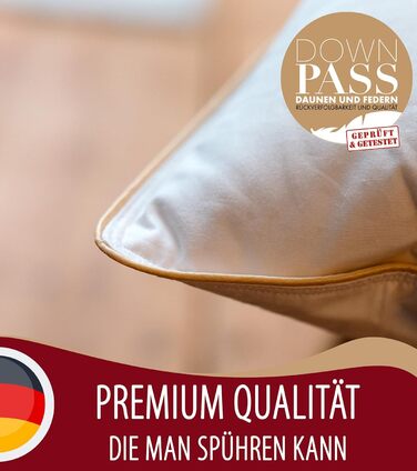 Пухова подушка 80 x 80 см - Подушка зі 100 пір&39яним наповнювачем - Подушка 80x80 см з бавовняним чохлом - Подушка для спокійного сну - Пухова подушка - Подушка - Подушка 80x80 см