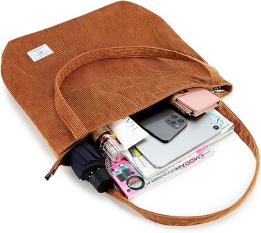 Шнурова сумка KALIDI жіноча сумка через плече на блискавці, велика сумка для покупок, сумка-сумка через плече для робочого офісу,