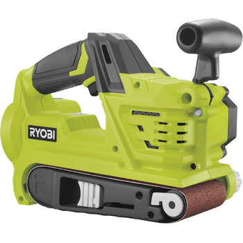 Акумуляторна стрічкова шліфувальна машина RYOBI 18 В ONE R18BS-0 (ширина шліфування 76 мм, довжина стрічки 457 мм, з мішком для пи