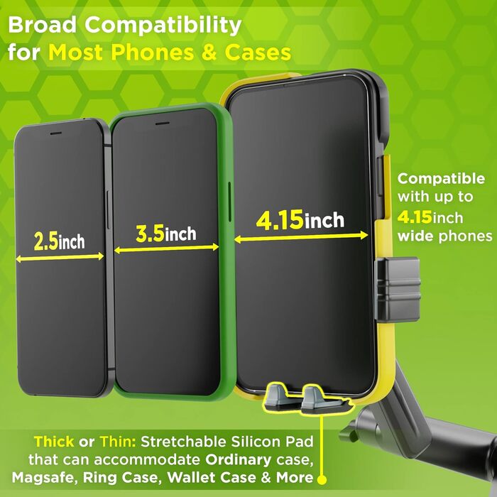 Тримач для мобільного телефону Truckules, міцний, з супер присоскою, тримач для мобільного телефону для вантажівки, приладової пан