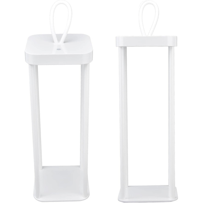 Ліхтар ємністю 5000 мАг, зарядка через USB, 2-рівневе затемнення, бездротова настільна лампа, нековзка основа, світлодіодний нічник для кемпінгу та використання в приміщенні (білий) (Білий)