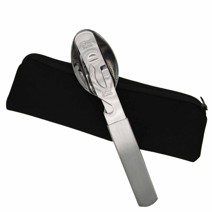 Невідомий набір столових приборів Збройних сил Німеччини. Оригінальний набір столових приборів з нержавіючої сталі. Польовий набір столових приборів. Оригінальні Збройні сили Німеччини. НОВИНКА, тепер із практичним неопреновим чохлом.