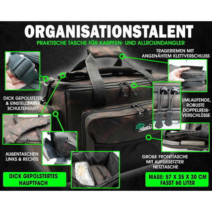 Сумка для риболовлі Angel-Berger Carryall Carp Bag