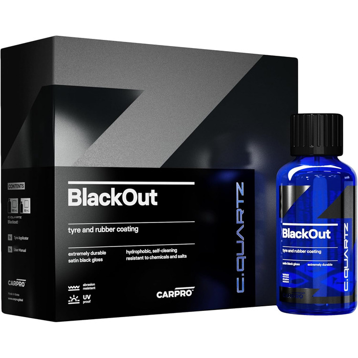 Покриття для шин CarPro Cquartz BlackOut 50 мл - Reifenbeschichtung