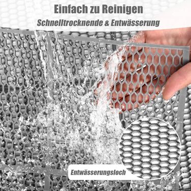 Протиковзкий дренажний килимок Nisorpa 300x90 см, протиковзкі килимки, дренажні мати, гумові килимки товщиною 4 мм, килимки для підлоги для комерційного використання на кухнях, у ресторанах, ванних кімнатах, басейнах, коридорах, вологих приміщеннях та сау
