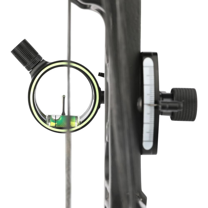 Приціл для лука зі скловолокна з одним штифтом 0,019 фута мікрорегульований, швидковстановлюваний без інструментів з підсвічуванням для складних луків