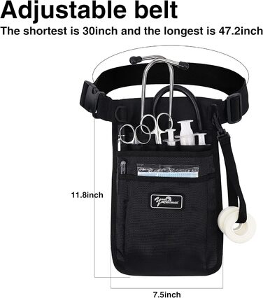 Унісекс сумка для дорослих дорожня сумка Дорожні аксесуари Організатор багажу 30X20 чорний