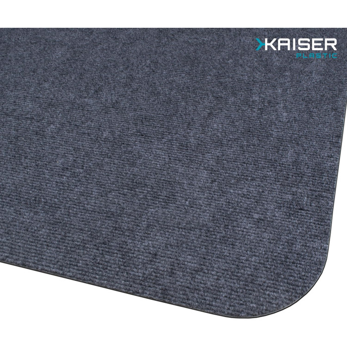 Захисний килимок для підлоги Kaiser, темно-сірий, 90x140 см - килимок для столу, темно-сірий - килимок для стільця - нековзний килимок для стільця - захисний килимок для офісних стільців - килимове покриття, 90 x 140 см