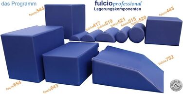 Нудистська подушка fulcio431 45x35x10,5 см, оригінальний колір Skai сапфірово-блакитний