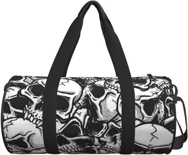 Спортивна дорожня сумка з дизайном черепа, унісекс, велика сумка для подорожей та спорту