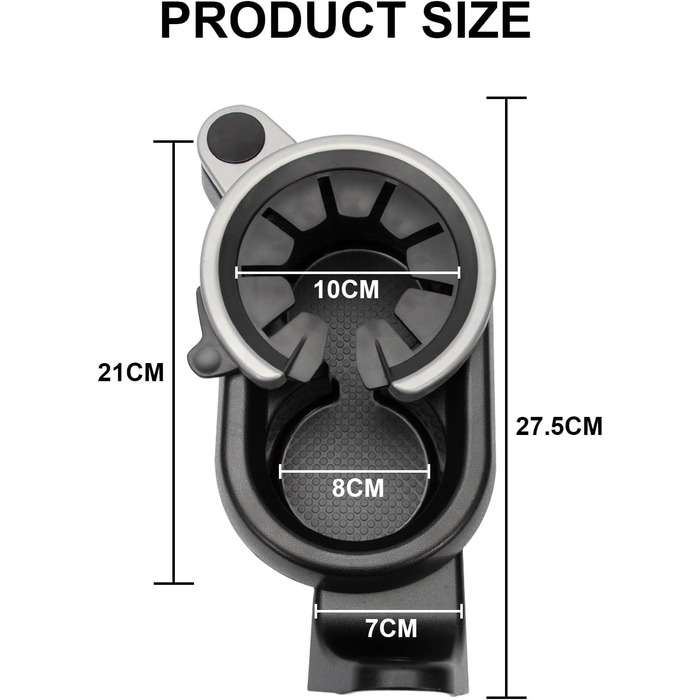 Підстаканник FanPaYY передня центральна консоль для Smart Fortwo W451 A4518100370