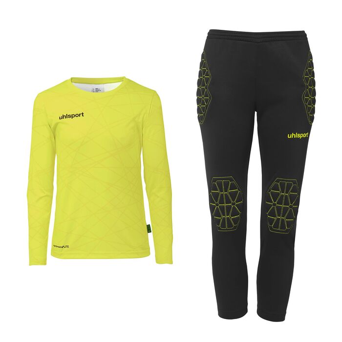 Комплект воротаря uhlsport унісекс, дитячий, 152 л, флуоресцентний жовтий/чорний