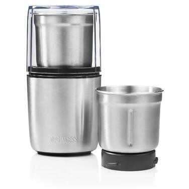 Подрібнювач Princess Pesto Maker мультичоппер з 2 ножами з нержавіючої сталі, 200 Вт, 190 г, для твердих та рідких інгредієнтів, 221040