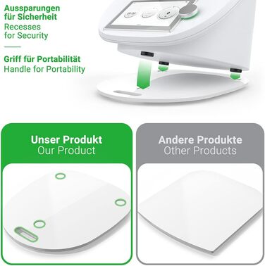 Розсувна дошка Victorious для Thermomix TM6 TM5 Glider Легка рухома акрилова дошка - біла біла глянцева