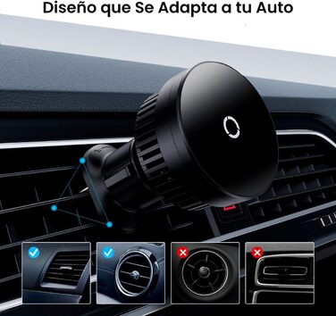 Магнітний автомобільний тримач для мобільного телефону Baseus MagPro 15W (чорний)