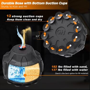 Боксерська груша Dripex 165см боксерська груша, що стоїть окремо, боксерська груша для боксу, боксерський мішок для боксу, боксерс