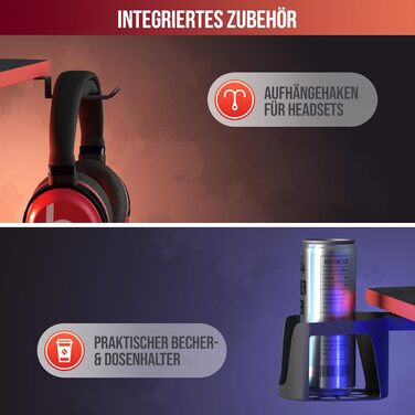 Ігровий стіл Avalo - 100x60x75 см - Ігровий стіл - Стіл - Чорний