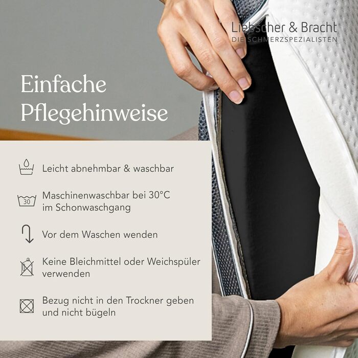 Ортопедична подушка для шиї та полегшення болю в шиї, 40x55 см Ергономічна подушка для сну з регульованою висотою Середньої та жорсткої жорсткості Дихаюча та придатна для прання