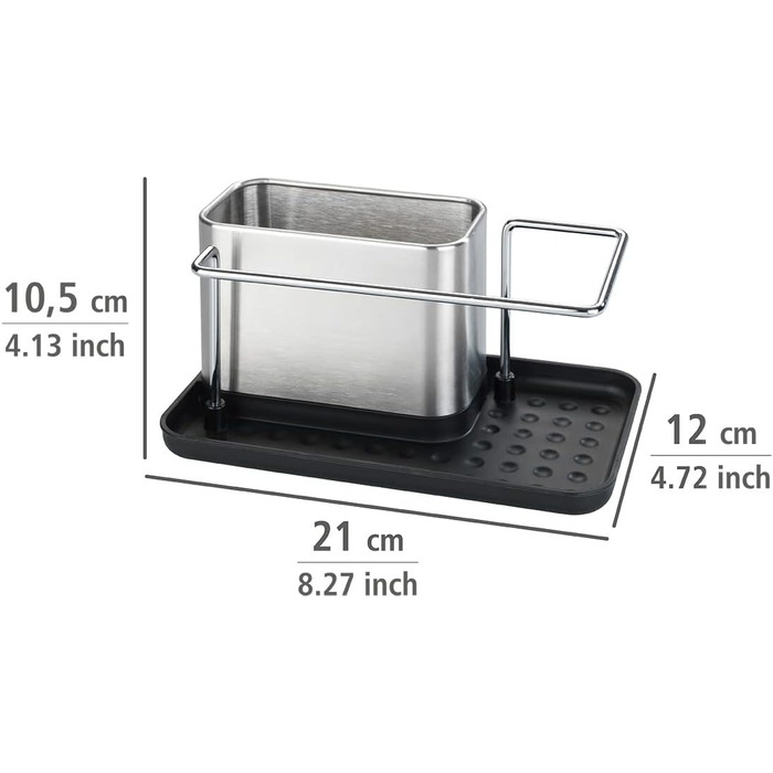 Високоякісний органайзер для мийки з нержавіючої сталі, мийка з великою кількістю місця для зберігання засобу для миття посуду, га