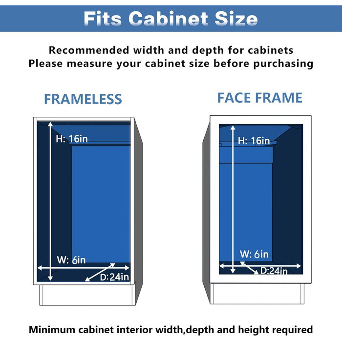 Індивідуальний органайзер для висувної шафи з 2 рівнями, 11,4 см Ш х 53,8 см Г, висувна кухонна шафа для зберігання, висувні полиц