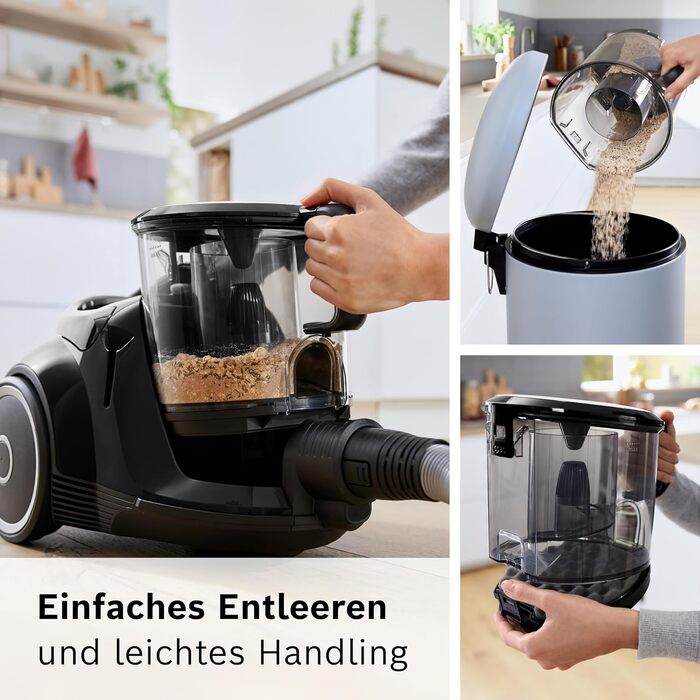 Безмішковий пилосос Bosch серії 6 BGC4SIL, пилосос, ідеально підходить для алергіків, гігієнічний фільтр, для паркету, килима, пли