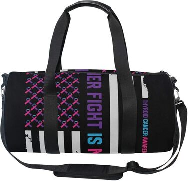 Спортивна сумка-дорожня, сумка для підтримки людей з раком щитовидної залози, універсальна сумка для подорожей на вихідні для чоловіків та жінок