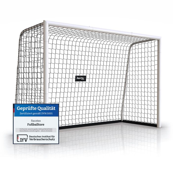 Футбольні ворота для дітей та дорослих у саду НАДЗВИЧАЙНО МІЦНІ - Дитячі футбольні ворота з міцною сталевою рамою спереду - Футбольні ворота, включаючи анкерні кріплення з нержавіючої сталі - Ворота для саду 300x200 (см)