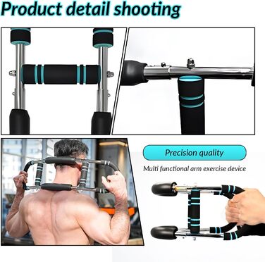 Тренажер для скручувальних рук, U-подібний тренажер для скручувальних рук, регульований еспандер для грудей, майстер-тренер для стегон, сила тіла, фітнес-обладнання, регульоване обладнання для тренування грудей вагою 18-45 кг