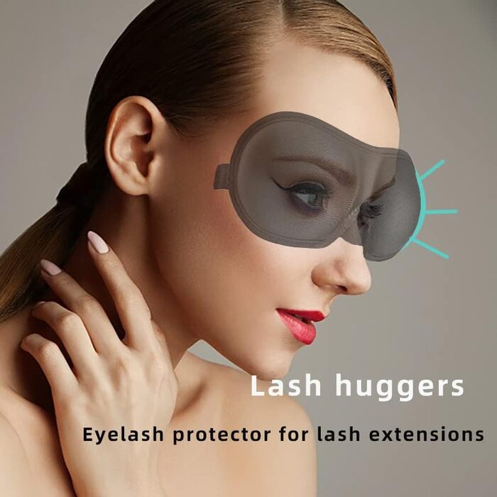 Маска для сну, можна прати в машині, маска для сну для жінок, пов'язка на очі, літак з дорожньою сумкою (чорний сірий), 3D