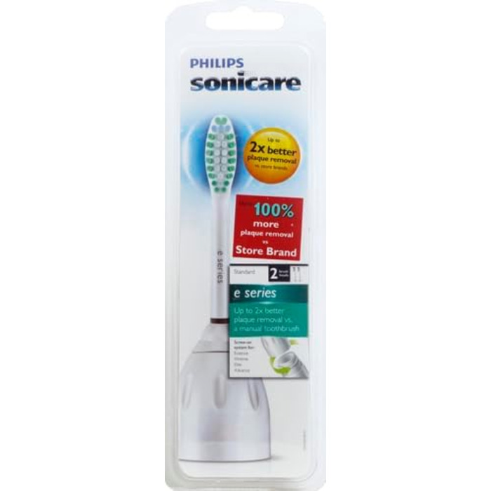 Стандартні насадки для звукових зубних щіток Philips Sonicare e-Series HX7022/26 (2 упаковки)