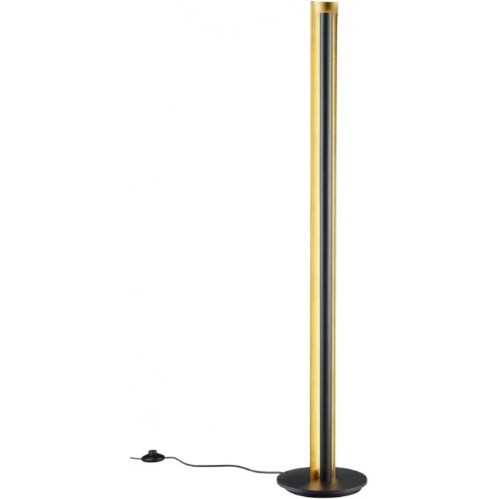 Стійка LED-лампа Trio Texel 474410179, 15 Вт, з димером, чорний/золотий, 25 x 25 x 142.5 см