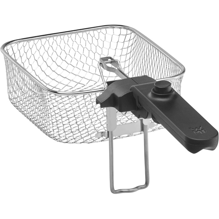 Міні-фритюрниця з жиром/олією, міні-фритюрниця з картоплерізкою, 1000 Вт, знімний контейнер для олії, для хрусткої картоплі фрі, матова нержавіюча сталь матова