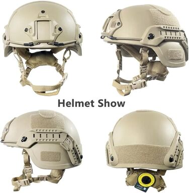 Тактичний шолом TS TAC-SKY Fast Mich 2000 PE Military NIJ IIIA High Cut, балістичний, з бронепробивною підкладкою, FAST-RG XL